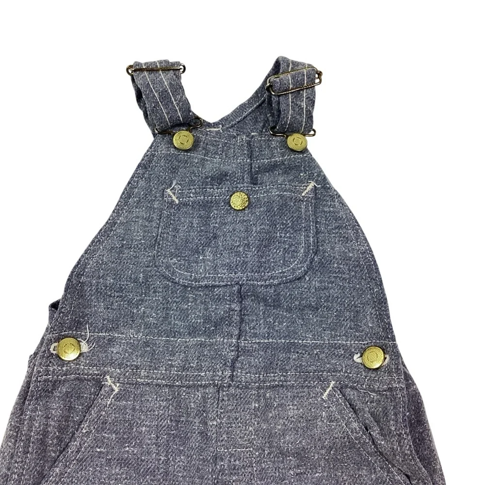 Vintage KEY lightweight denim overalls 12 to 18 months